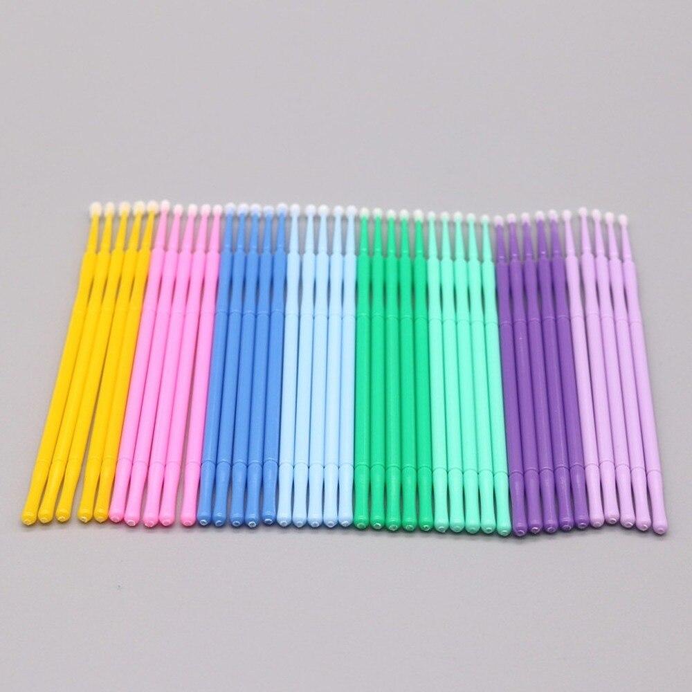 Eyelash Extension With Glue - 100pcs/lot Micro Brushes Make Up Eyelash