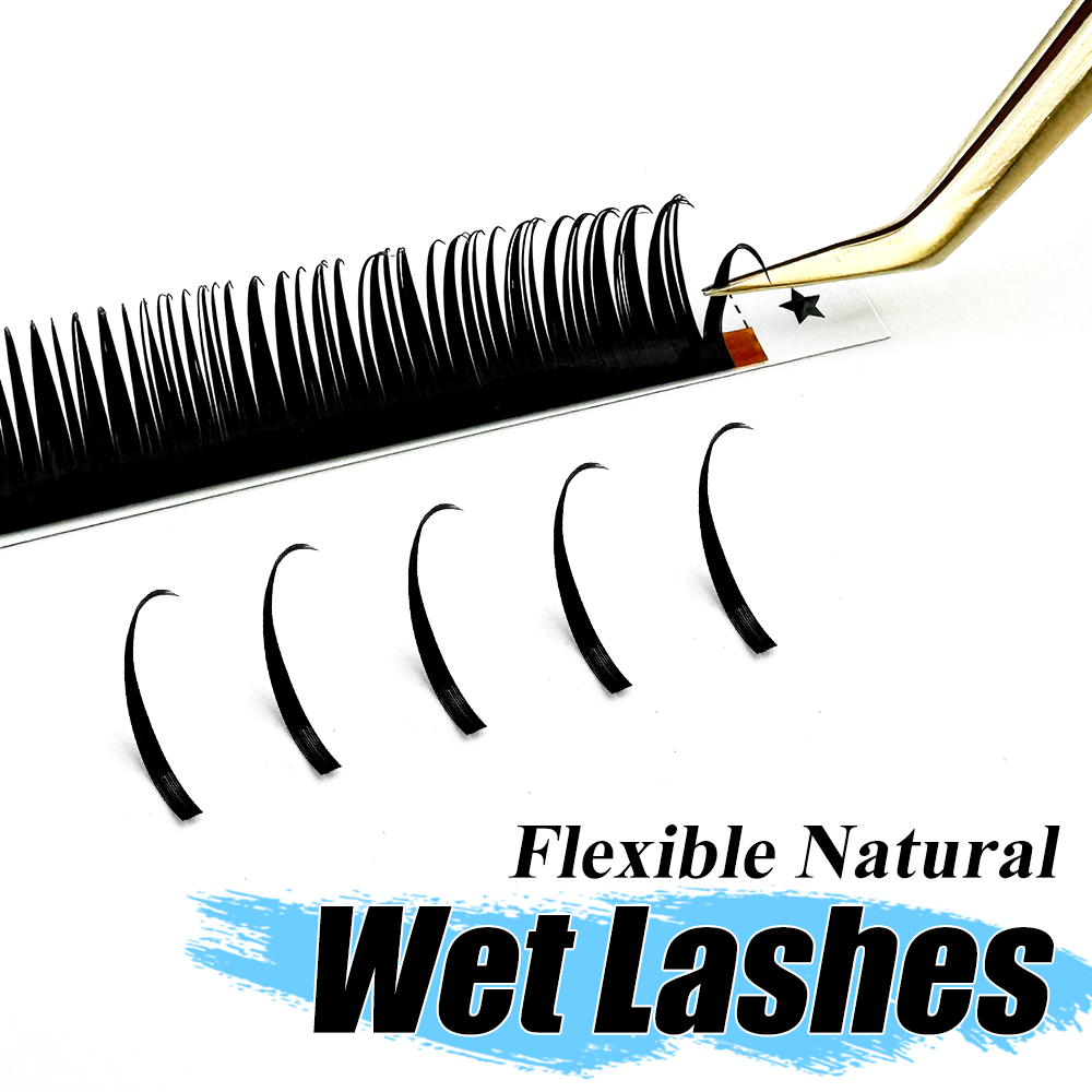 Eyelash Extension Hybrid - Abonnie Wet Eyelash Extensions Spikes Lashes