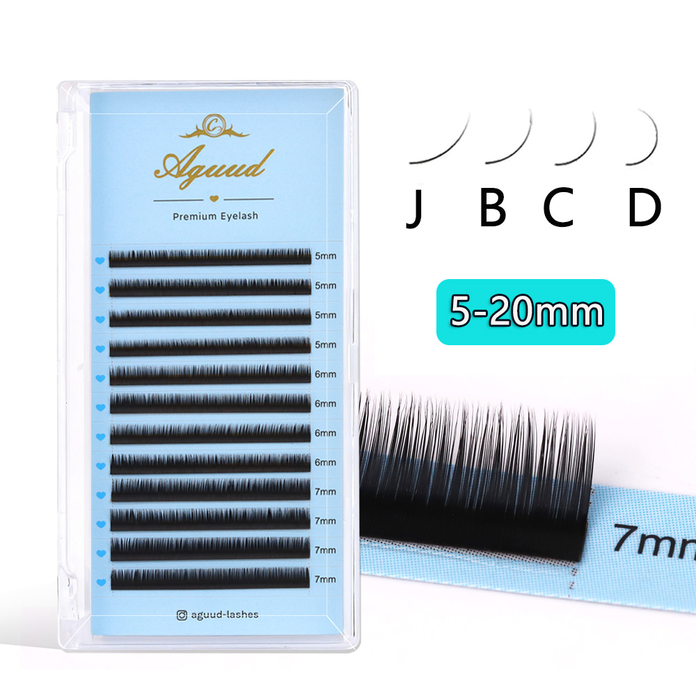 Eyelash Extension Hybrid - AGUUD J B Curl Lower Lashes