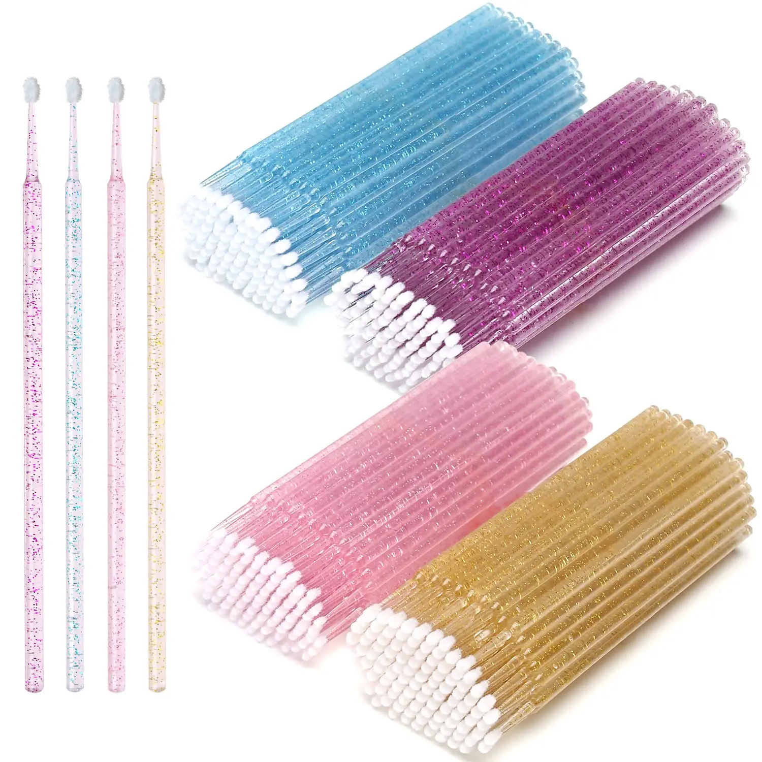 Eyelash Extension Removal - 100PCS/Lot Disposable Eyelash Brushes Swab Microbrushes