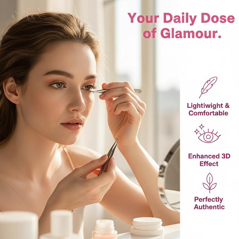 Eyelash Extension With Glue - 1 Set Comic Lower Lash Extension