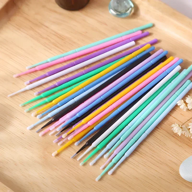 Eyelash Extension Removal - 100PCS Eyelash Extension Tools MicroBrush Eyelashes