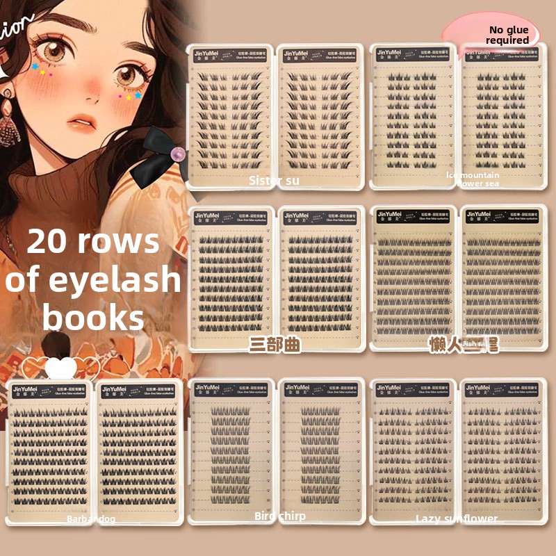 Eyelash Extension Uv Glue - Self-Adhesive Glue-free Voluminous Fox Eye Eyelashes