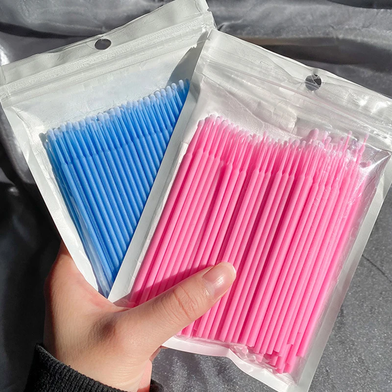 Eyelash Extension Removal - 100Pcs Eyelash Cleaning Brush Lash Extension