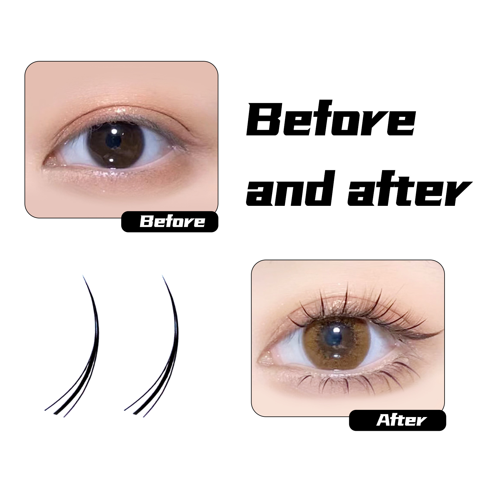 A-type M Shape Grafted Eyelash - Eyelash Extension Hybrid review and price