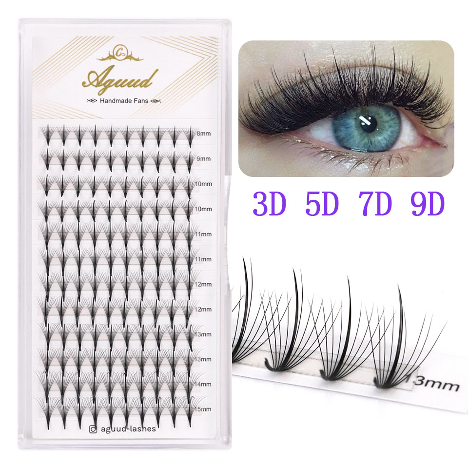 AGUUD Premade Wispy Fan Lashes - Eyelash Extension Hybrid review and price