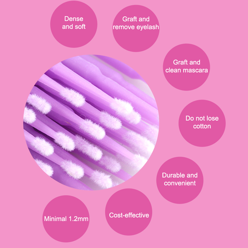 50/100PCS Disposable Micro Bru - Eyelash Extension Removal review and price