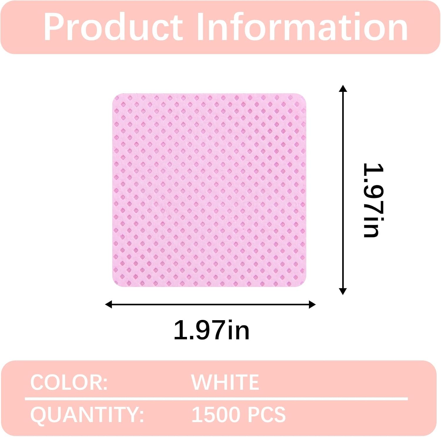 1500 Pcs Lint Free Nail Wipes  - Eyelash Extension Removal review and price