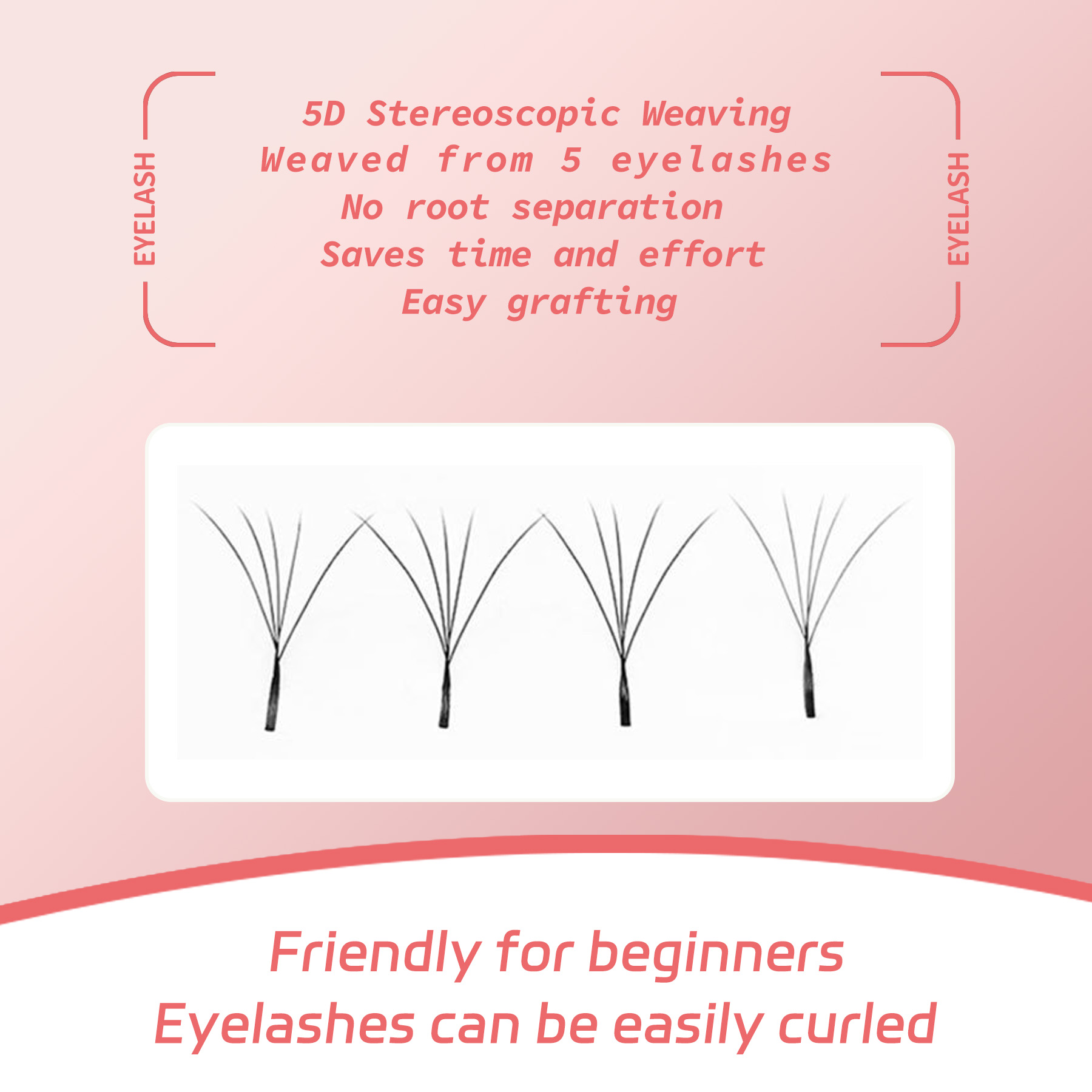 5D Hybrid Extension Eyelashes  - Eyelash Extension Hybrid review and price