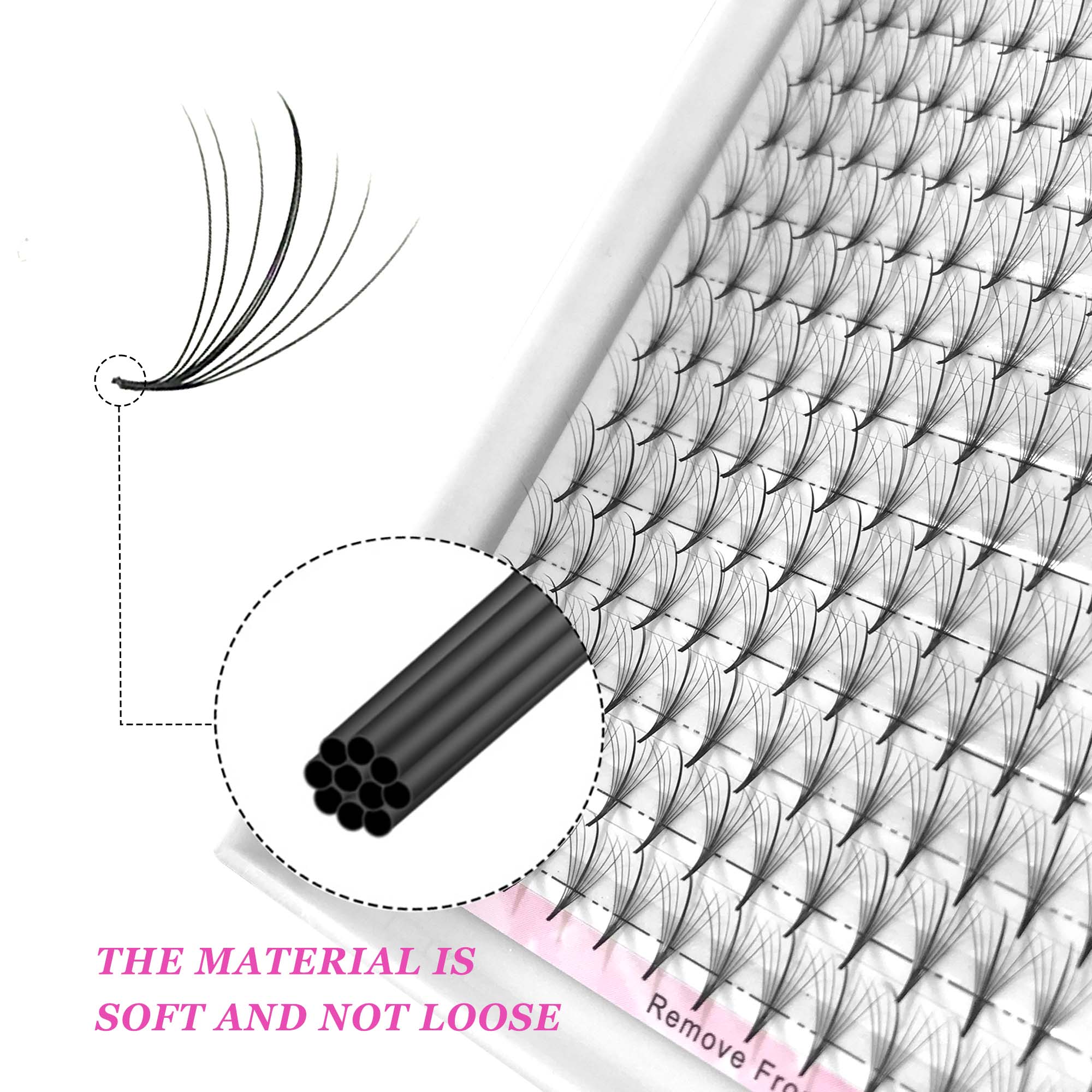 7D 300Fans Thin Pointy Base Pr - Eyelash Extension Hybrid review and price