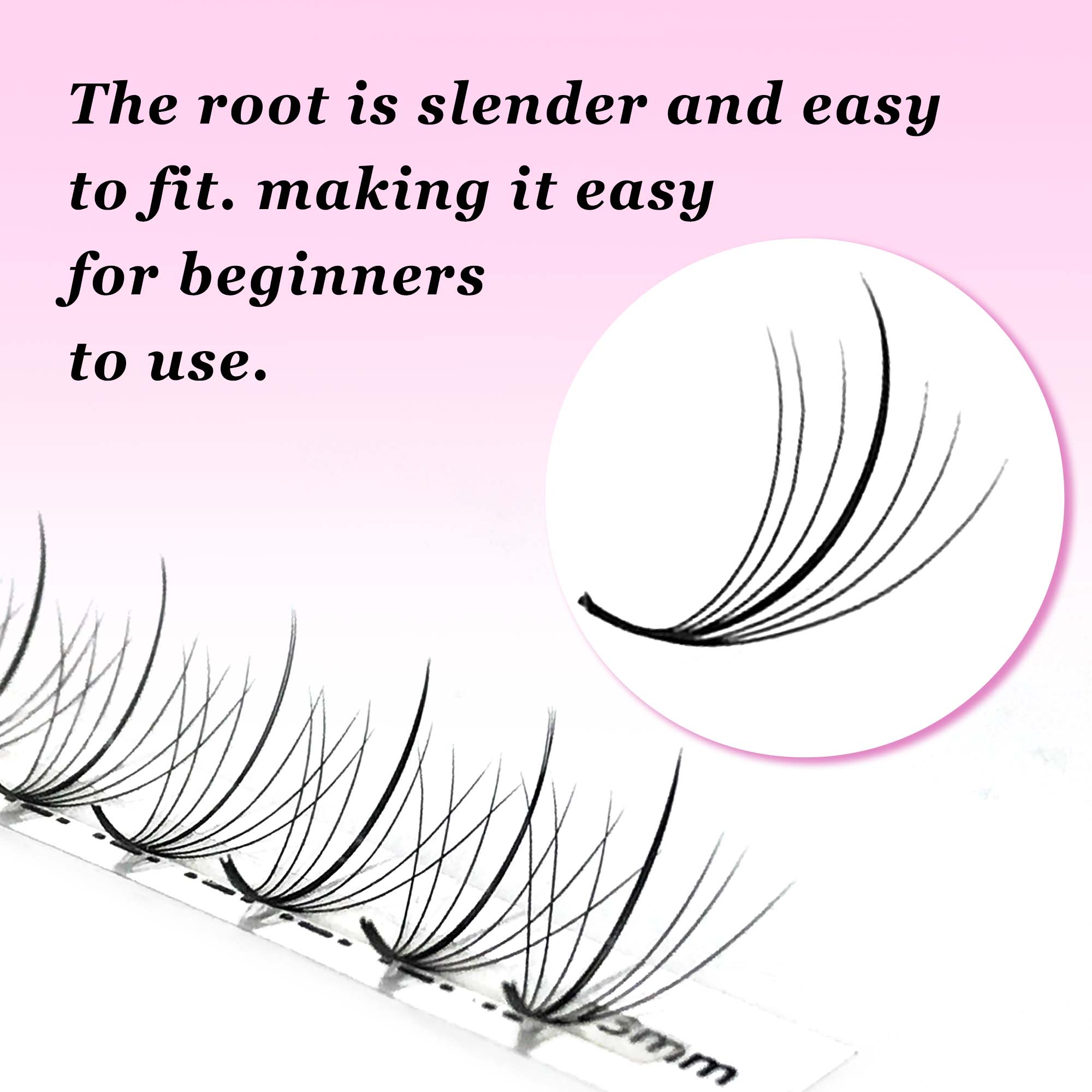 7D 300Fans Thin Pointy Base Pr - Eyelash Extension Hybrid review and price
