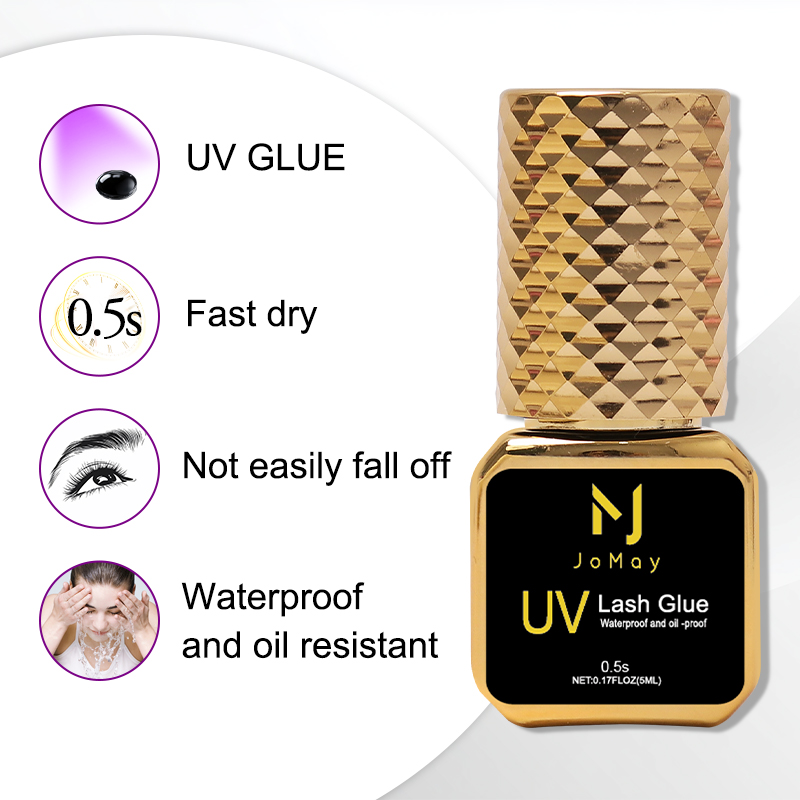 JOMAY Black UV Lash Glue 0.5S  - Sensitive Lash Glue review and price