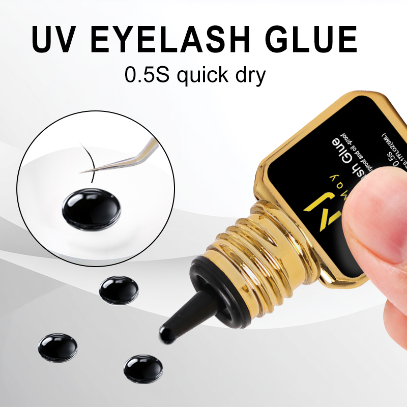 JOMAY Black UV Lash Glue 0.5S  - Sensitive Lash Glue review and price