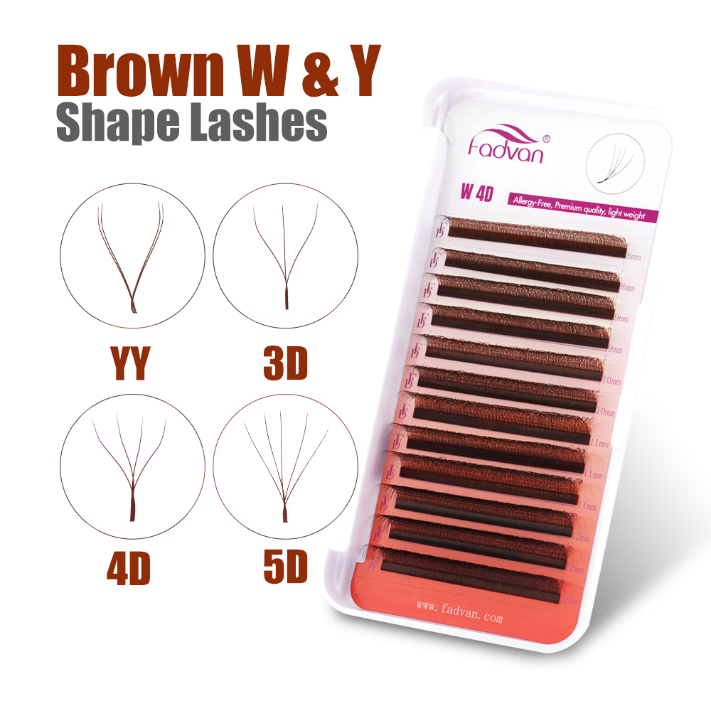 FADVAN Brown 4D/3D/5D lashes W - Eyelash Extension Fan review and price