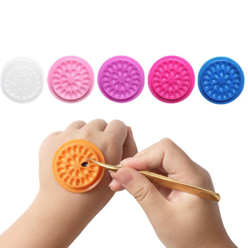 100pcs Eyelash Glue Holder Eye - Eyelash Extension Uv Glue review and price