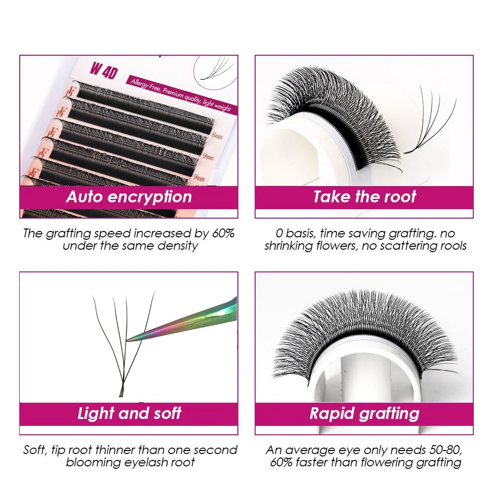 FADVAN 3D/4D/5D W Shape Eyelas - Eyelash Extension Hybrid review and price