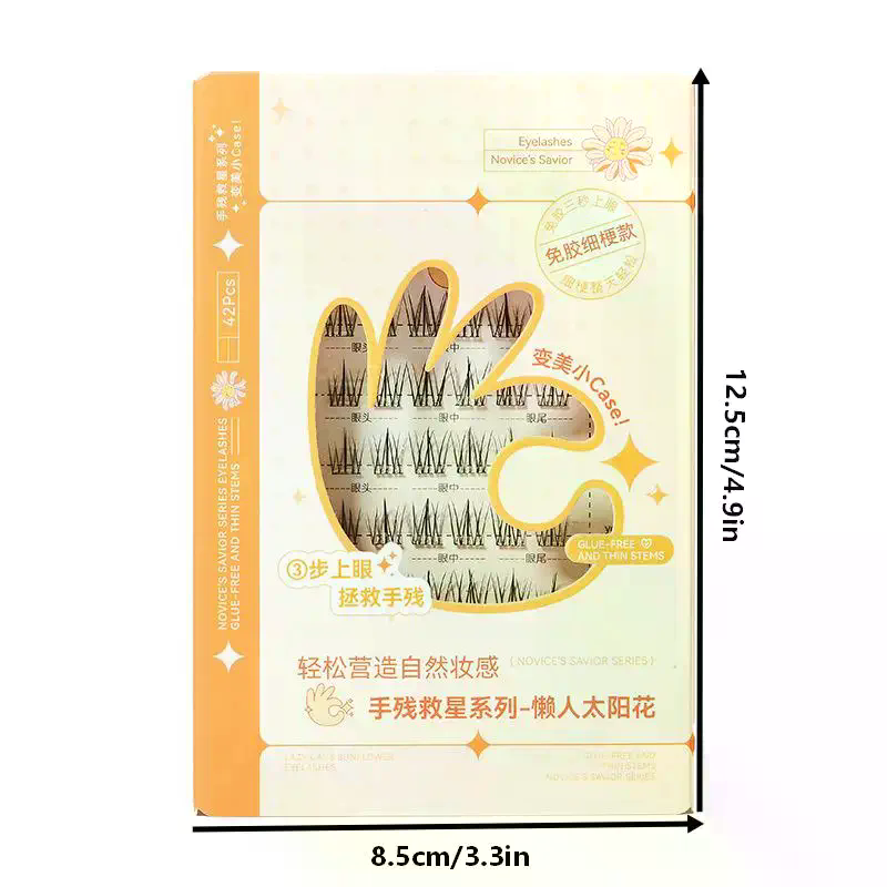 7 Rows Self-Adhesive Eyelashes - Eyelash Extension With Glue review and price